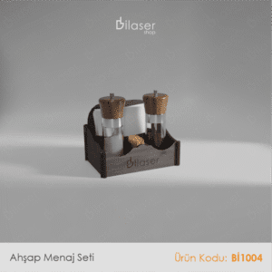 Ahşap Görünümlü Menaj Seti